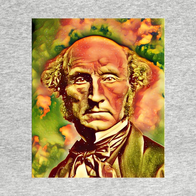 John Stuart Mill Snow Portrait | John Stuart Mill Artwork 14 by JustLit